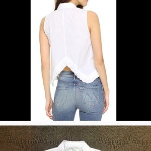 Madewell  Pagoda Top: sleeveless button up